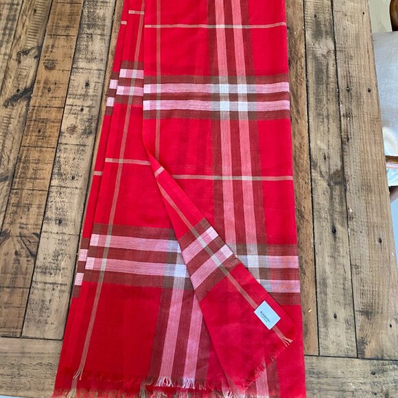 Check Cashmere Scarf - Picture 1 of 4